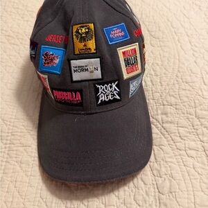 Embroidered Broadway Hat- Black